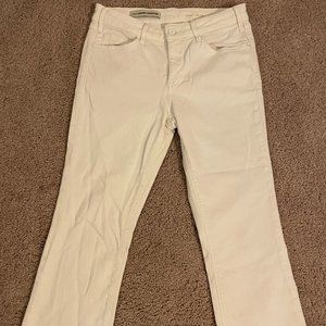 Pilcro White Straight Leg Jeans - Size 27